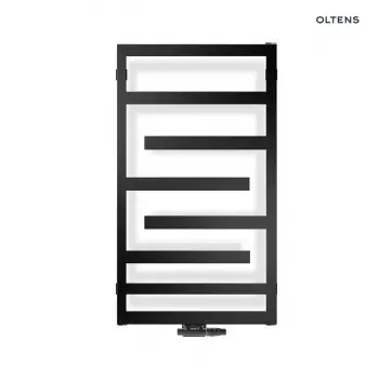 Oltens Flamma grzejnik łazienkowy 88x50 czarny mat 55014300 + KOD RABATOWY + Wysyłka 0zł